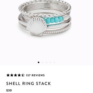 Pura Vida Shell Ring Stack